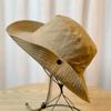 Sombrero de pescador de color puro para las cuatro estaciones de secado rápido, sombrero de sol anti-UV para hombres y mujeres, sombrero de montañismo vaquero occidental delgado para exteriores