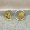 Shenzhen Shuibei Mismo Estilo Oro Puro 999 Tesoro de la Fortuna Aleación Gato de la Suerte Adhesivo Dorado para Teléfono Móvil para Atraer Riqueza Tienda de Oro