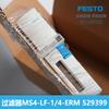 FESTO Festo Filtro MS4-LF-1/4-ERM 529399 Novo Original Entrega Rápida 40 um