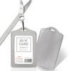 Porta Credencial de Piel Genuina, Credencial de Trabajo, Porta Credencial de Empleado Personalizado, Credencial de Trabajo, Lanyard para Credencial de Trabajo Personalizado, Credencial, Porta Marca de Fábrica