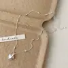 Colar Coração Versátil Simples e Moderno Doce Temperamento Nicho Luxo Leve Personalidade de Alto Padrão Corrente para Clavícula de Commuter