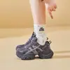 Zapatos de Papá de Influencer Europeos para Mujer Tendencia Ins 2025 Otoño Nuevos Zapatillas Gruesas de Moda Coreana