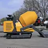 Exportado a España: Camión Hormigonera Autopropulsado, Máquina Todo en Uno para Mezclar y Transportar, Hormigonera de Orugas Autocargable