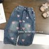 Jeans rectos para niñas Primavera y Otoño Moda Pantalones casuales para niños Nueva llegada Pantalones Torre de Otoño para niña para comercio exterior