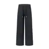 25Nuevo/Tejido Grueso Gris Claro Versión Estrecha Pantalones Casuales de Punto Suave para Queso