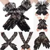 Ventas Directas de Fábrica Guantes de Encaje Transfronterizos Guantes de Encaje sin Dedos Estilo Largo Corto con Dedos Guantes de Novia de Verano Protección Solar