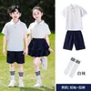 Conjunto de Verano para Niñas 2026 Nuevo Conjunto de Dos Piezas de Camisa Polo de Manga Corta Delgada y Falda Shorts para Niños Grandes Ropa de Verano Transfronteriza