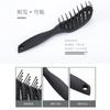 Peine negro en stock peine de costillas portátil diente de nailon línea de flujo peine de peluquería peine para el cabello unisex fábrica venta al por mayor
