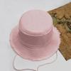 Venta al por mayor de fábrica sombrero de pescador de color sólido para niños primavera y verano viaje al aire libre alto sentido cubierta solar sombrero de cuenca comodín