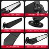 Espejo retrovisor de ala fija modificado para locomotora de motocicleta para Huanglong Kawasaki Yamaha Ducati Suzuki con luces