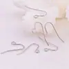 Gancho de Orelha de Aço Inoxidável 316 Gancho para Brincos Não Alergênico Acessórios para Brincos Gancho de Orelha de Ouro Real Material Semi-acabado para Brincos DIY