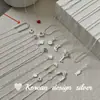 Estilo Coreano Estilo Ins Senso de Design Venda Quente Joias Prata Brilhante Atacado Coleção de Colares em Prata de Lei 925 Senso de Alto Padrão Corrente para Clavícula