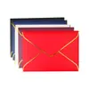 Conjunto de Papel Carta A4 com Logo em Estampagem Dourada, Perolado Artístico Nº. 9 Envelopes, Cartão de Convite, Carta de Amor Romântica