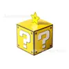 Caja Misteriosa de Signo de Interrogación Caja Estrella Caja de Dulces de Mario Caja de Dulces de Boda Fiesta Temática de Cómics Adorno de Accesorios para Cumpleaños Festividad