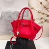 Bolsas de Alto Nível de Comércio Exterior para Mulheres 2025 Nova Moda Nicho Verão Bolsa Transversal de Ombro Único Popular Bolsa Balde Plissada