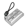 Carcasa de Power Bank 21700 Sin Soldadura de 1 Sección Carga Rápida PD20W Cable Incorporado Power Bank Desmontable Caja de Batería DIY