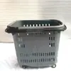 Carrito de la compra de supermercado con ruedas, caja de compra, cesta de mano para tienda de conveniencia, almacenamiento de snacks para centro comercial, cesta de la compra de gran capacidad