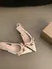 Primer Encuentro con Zapatos de Tacón Alto Puntiagudos de Temporada, Sandalias de Punta Cerrada Estilo Francés, Zapatos de Mujer Estilo Hada, Ropa de Exterior para Primavera y Verano, Sandalias Blancas de Tacón Alto, Estilo Coreano
