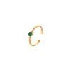 Anillo Corazón Zirconia Transfronterizo Anillo Acero de Titanio No se Desvanece Exquisito Versátil Acero Inoxidable Anillo Abierto Anillo
