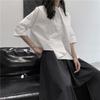 Camisa estilo oscuro Yamamoto yaosi diseño nicho prohibición manga tres cuartos camisa retro Corea del Sur estilo ligero maduro femenino verano