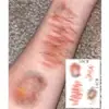 Moretones Estética Morbosa Cicatriz Tatuaje Pegatina Fiesta de Halloween Maquillaje Bar Tatuaje Realista 3D Cicatriz Pegatina