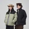Casaco acolchoado de algodão com grafeno de marca da moda masculino inverno estilo coreano solto casaco acolchoado de algodão para casal jaqueta acolchoada de algodão espessa e quente casaco da moda