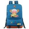 Mochila escolar de gran capacidad con estampado de Luffy de One Piece para estudiantes jóvenes, mochila de viaje para hombres y mujeres