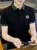 Camisa Transfronteriza Camisa de Manga Corta para Hombre Solapa Top de Verano de Moda para Hombre Camiseta de Verano