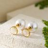 Regalo para Mamá Aretes de Plata Aretes de Plata Esterlina 925 para Mujeres Nuevo Estilo Aretes de Lujo Ligero de Alta Gama, un Par para Uso Dual