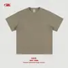 Camiseta Básica Pesada para Hombre de Algodón 100% 305g, Marca de Moda Camiseta Holgada Estilo Americano, Color Sólido Manga Corta para Adolescentes.