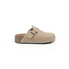 Zapatos Birkenstock de Piel Genuina Suela Suave Suela Gruesa 4cm Persona Baja 2026 Nuevo Hebilla Cabeza de Mango Correa Suela Gruesa Birkenstock Zapatos Semi-Abiertos Mujer