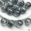 Cuentas de Estrella de Cinco Puntas Dingyi de 16 mm Chapadas en Galvanizado Resina Luminosa de Estrella de Cinco Puntas con Agujero Pasante Cuentas Sueltas Accesorios para Cadena de Teléfono Móvil DIY