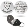 Moneda de Decisión Popular Transfronteriza Amantes de las Monedas Moda Personalizada Joyería de Acero Inoxidable para Hombres y Mujeres Regalos con Grabado de Acero Inoxidable