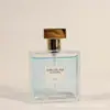 Botella de Vidrio Cuadrada de 30ml Botella de Perfume Botella Recargable de 50ml Botella Transparente con Atomizador a Presión Botella Vacía Cosmética