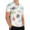 2026 Estilo de Vacaciones de Exportación Verano Nuevo Camisa Polo de Manga Corta con Cuello de Solapa para Hombre Camisa Estampada para Hombre