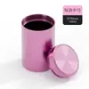 Bote de té de aleación de aluminio, recipiente portátil para viaje, hermético, tamaño pequeño, caja creativa para empaque de té, bote pequeño para té