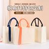 Bolsa Tote de Lona en Blanco con Logo Personalizado en Blanco Laminada de Mano Bolsa Tote Bolsa de Compras Impermeable con Hebilla