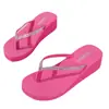 Chanclas de Plataforma Elevadas para Mujer Ropa de Exterior Chanclas Elevadas de Suela Blanda Color Sólido Sandalias de Nicho Ins