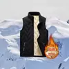 Chaqueta gruesa forrada de polar para otoño e invierno, sudadera de lana de cordero, chaleco negro holgado cálido para hombres jóvenes, ropa de abrigo