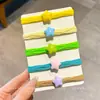 Elásticos Coloridos para Cabelo Infantil Que Não Danificam os Fios, Alta Elasticidade, Presilhas Duráveis para Meninas, Acessórios de Cabelo para Bebê