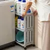 Estante de Almacenamiento Móvil de Múltiples Niveles BNBS para Baño, Carrito de Almacenamiento para Artículos de Tocador y Lavabo de Baño