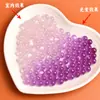 Materiales para Pulseras DIY Resina que Cambia de Color con Luz UV Imitación Ojo de Gato Cuentas Redondas Cuentas Sueltas Accesorios para Joyería Hecha a Mano con Cuentas