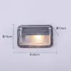 Lámpara de Pared Exterior Estilo Industrial Retro Americano Patio Terraza Puerta Exterior Resistente al Óxido Cafetería Lámpara de Pared de Aluminio Fundido Otros