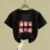 Ropa de Verano de Algodón Puro de Manga Corta para Niñas Estilo 2026 para Niños Medianos y Grandes, Camisetas, Tops, Playeras de Verano Frescos y Lindos
