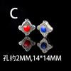Fábrica directa aleación gota de aceite diamante singular espalda nube pulsera collar accesorios colgante colgante