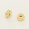 Acessórios de joias DIY feitos à mão em casa, contas espaçadoras banhadas a ouro 18k, pulseira espaçadora, colar, acessórios com contas