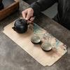 Tapete de té seco, cojín de tela impermeable, mantel para mesa de té, accesorios para mesa de té, bandeja de té, juego de té Kung Fu, paño de cocina, paño de cocina Zen pequeño