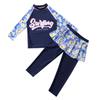Traje de baño para niñas de manga larga dividido para niñas medianas y grandes, vestido de princesa de Corea del Sur, lindo estilo occidental, traje de baño para aguas termales