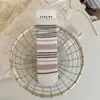 Meias Femininas Estilo Coreano para Meninas Doces de Madeira Meio da Perna Meia Listrada Estilo Japonês JK Primavera e Verão Versátil