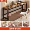 Mesa Larga de Oficina, Escritorio para el Hogar, Escritorio Rectangular, Mesa de Trabajo, Escritorio de Computadora de Pared para Dormitorio, Mesa Estrecha de Pared